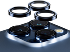 Szkło hartowane PanzerGlass Hoops Camera Lens Protector do Apple iPhone 15 Pro / 15 Pro Max Blue Metal (5711724011962) - obraz 3