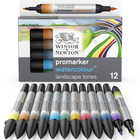 Zestaw markerów akwarelowych Winsor & Newton ProMarker Watercolour 12 szt (0884955073940) - obraz 1