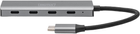 Hub USB Digitus USB-C to 4 x USB-C Silver (DA-70246) - obraz 2