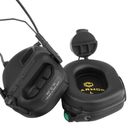 Активні тактичні навушники Earmor M31H для шоломів FAST і напрямних ARC Helmet Rails. Колір: Чорний - зображення 3