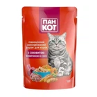 Вологий корм Пан Кот із соковитою яловичиною у соусі 100 г