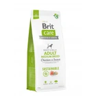 Корм для собак средних пород Brit Care Dog Sustainable Adult Medium Breed с курицей и насекомыми