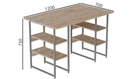 Комп'ютерний стіл Ferrum-decor Карен 75x120x70 сірий ДСП Дуб Сан-Маріно 32мм