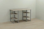 Компьютерный стол Ferrum-decor Карэн 75x120x70 серый ДСП Дуб Сонома 16мм