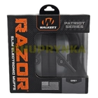 Активні тактичні навушники Walker's Razor Slim Patriot Series з патчами, Сірий - зображення 2