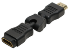 Adapter LogiLink HDMI AM/AF 270° Czarny (4260113576151) - obraz 4