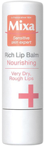 Бальзам для губ MIXA Rich Lip Balm Nourishing насичений живильний 4.7 мл (3600551006123) - зображення 1