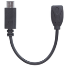 Kabel Manhattan USB 2.0 Micro-B(F) / Type-C(M) 0.15 m Czarny (766623353335) - obraz 5