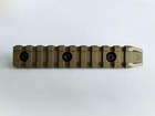 Рейка Пікатінні КРУК CRC 9007 Coyote Tan на 10 слотів із кріпленням M-Lok - зображення 3