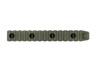 Планка Пикатинни КРУК CRC 9009 ODGreen на 14 слотов с креплением M-Lok - изображение 2