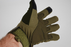 Тактичні рукавички з пальцями на штучному хутрі 9020_XXL_Olive - зображення 5