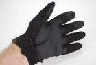 Перчатки тактические с пальцами 9089_XXL_Black - изображение 5