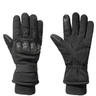 Зимние тактические перчатки Черные XL 24-25 см. - изображение 1