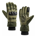 Зимові тактичні рукавички Олива М 20-21 см. - зображення 1