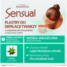 Plastry do depilacji twarzy Joanna Sensual Aloes 12 sztuk + tubka z oliwką łagodzącą 10 ml (5901018070144) - obraz 1