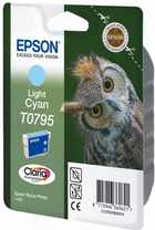 Tusz Epson Stylus Photo 1400 Light Cyan (C13T07954010) - obraz 1