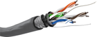 Мережевий кабель Goobay 68709 Cat 5e SF-UTP 100 m Сірий (4040849687099) - зображення 1