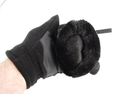 Перчатки мужские тёплые спортивные тактические флисовые на меху 9083_M_Black_Sensor - изображение 3