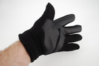 Перчатки мужские тёплые спортивные тактические флисовые на меху 9083_L_Black_Sensor - изображение 6