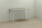 Комп'ютерний стіл Ferrum-decor Майк 75x100x60 білий ДСП Дуб Сонома 16мм