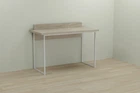 Комп'ютерний стіл Ferrum-decor Скай 75x100x70 білий ДСП Дуб Сонома 32мм