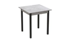 Стол кухонный Ferrum-decor Агата 75x90x90 Черный ДСП Бетон 16мм (AGA0007)