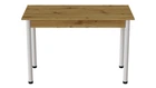 Стол кухонный Ferrum-decor Бенита 75x120x80 Белый ДСП Дуб Артизан 16мм (BEN0041)