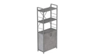 Этажерка 3/60 Ferrum-decor Серии Конект с тумбой 144x60x28 Серый ДСП Бетон (FD1041)