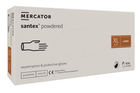 Рукавички латексні Mercator Medical Santex Powdered XL Кремові 100 шт (00-00000050) - изображение 1