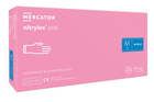 Рукавички нітрилові Mercator Medical Nitrylex Pink M Рожеві 100 шт (00-00000033)