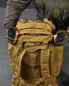 Тактичний великий рюкзак Койот 100л - изображение 8