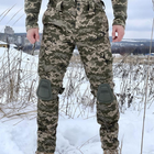 Мужские брюки на Флисе с наколенниками пиксель / Утепленные брюки Intruder Protect размер 2XL - изображение 1