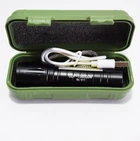 Компактный мощный аккумуляторный LED фонарик USB COP BL-511 Черный 158000 W (SH775462)