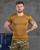Тактична футболка потоотводяща odin кайот зсу M - зображення 1