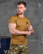 Тактическая потоотводящая футболка odin mina кайот L - изображение 5