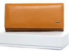 Жіночий шкіряний гаманець Dr.Bond W10502 жовтий