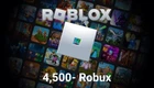 Карта пополнения Roblox Gift Card на 4500 ROBUX