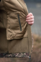 Мужская Демисезонная Куртка Soft Shell Хищник на Флисе ветрозащитная S - изображение 5