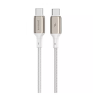 Кабель Charge\OTG Proove Dense Metal Type-C to Type-C 60W 2.4A 1m White CCDM60002202