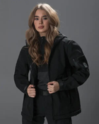 Куртка женская тактическая Robokop 2.0 демисезон с капюшоном Чёрная M - изображение 5