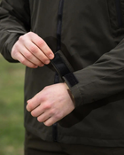 Куртка ветровка тактическая с капюшоном Trajectory c водооталкивающей мембраной Олива M - изображение 7