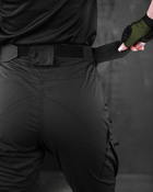 Женские тактические штаны черные 50 - изображение 7
