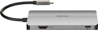USB-хаб D-Link DUB-M610 6-in-1 USB-C to HDMI/Card Reader/Power Delivery Silver - зображення 3