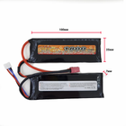 Аккумулятор LiPo 7.4V 1800mAh - 2 stick 20-40C нунчаки Т-коннектор (VBPower) (для страйкбола)