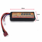 Аккумулятор LiPo 11.1V 2200mAh - stick 20-40C моноблок Т-коннектор (VBPower) (для страйкбола) - изображение 4
