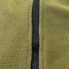 Флисовая кофта зип худи тактическая-военная ВСУ зимняя теплая с капюшоном на молнии OSPORT (ty-0038) Хаки L - изображение 6