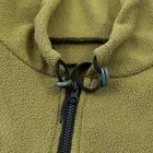 Флісова кофта зіп худі тактична-військова ЗСУ тепла зимова з капюшоном на блискавці OSPORT (ty-0038) Хакі XL - зображення 5