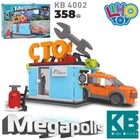 Конструктор СТО, машинка, 358 деталей KB 4002