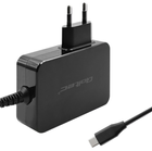 Мережевий зарядний пристрій Qoltec GaN Power Pro Charger USB-C 100W 5-20V 3-5A Black - зображення 2
