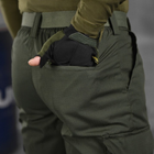 Чоловічі міцні Штани Defection із Накладними кишенями та Манжетами / Щільні Брюки ріп-стоп олива розмір 2XL - зображення 7